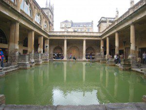 The inside of the Roman baths, Bath