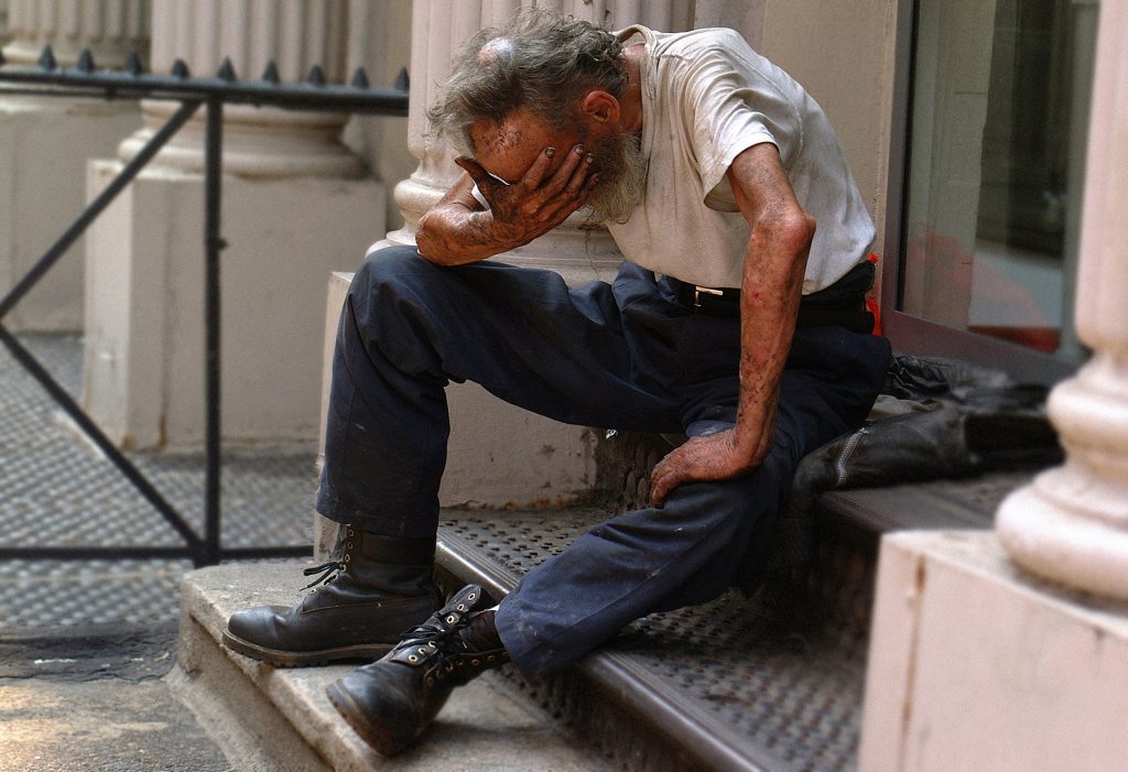 Feeling weak and desperate. Photo by Ben Hershey on Unsplash