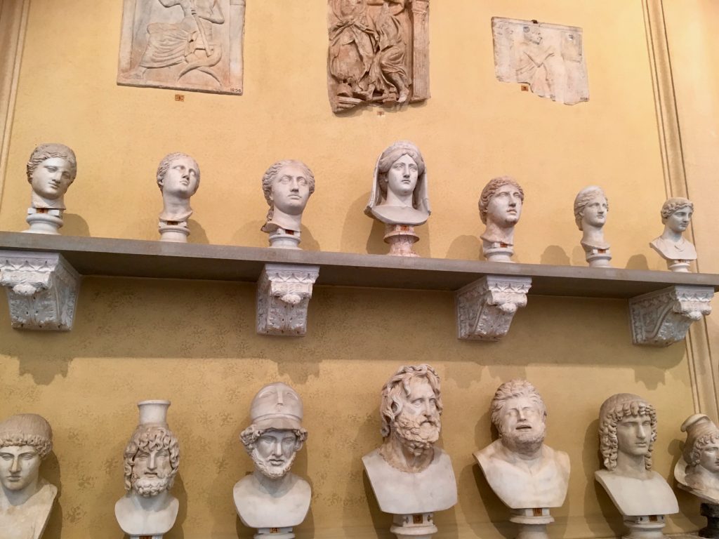 Busts in Vatican Museum, Rome