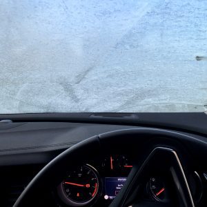 Ice on Windscreen, Durham UK