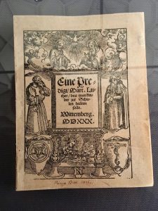 Martin Luther: A sermon that children should stay at school