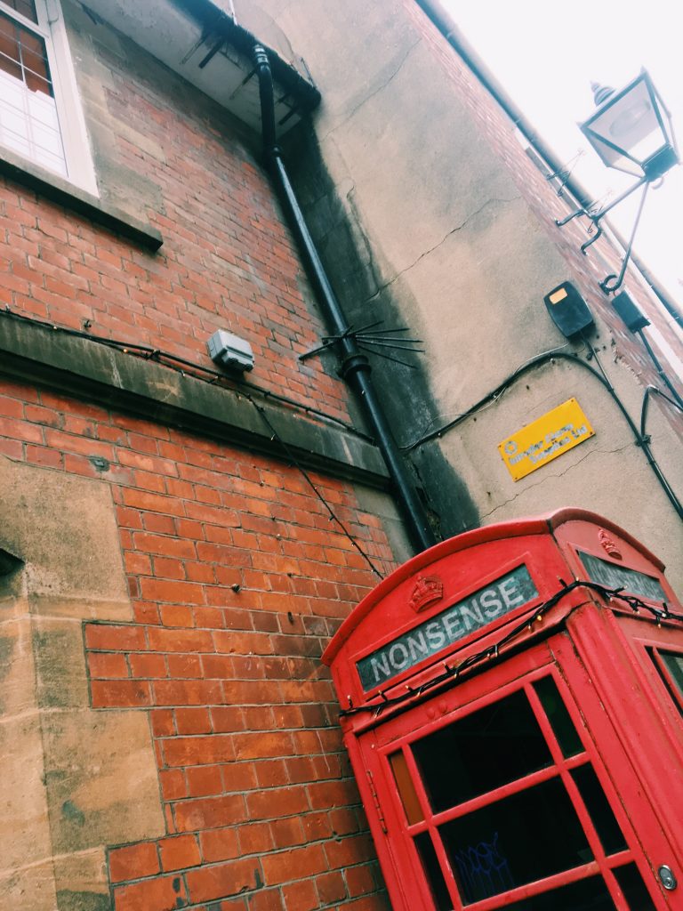 Nonsense phone booth, Oxford