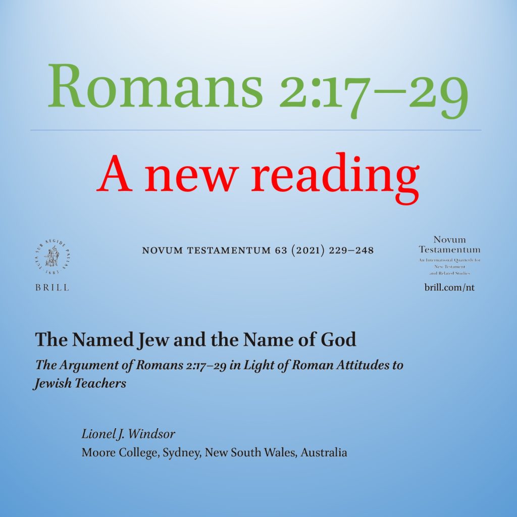 A New Reading of Romans 2:17–29
