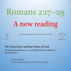 A New Reading of Romans 2:17–29