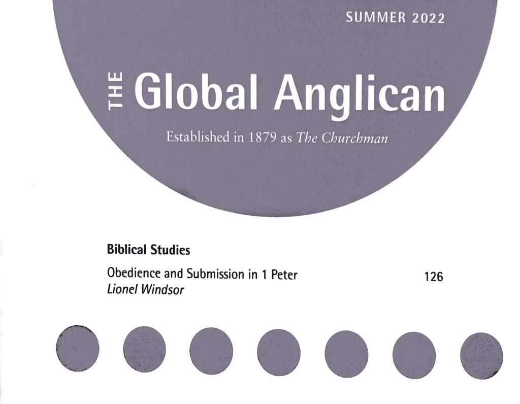 The Global Anglican 136/2 Cover showing Windsor article