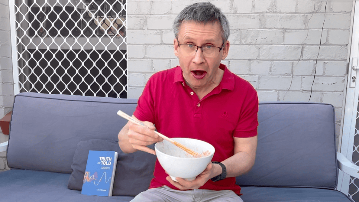 Truth Be Told: Living Truthfully in a Post-Truth World meets the Korean Fire Noodle Challenge. Buldak 3x Spicy Ramen Noodles