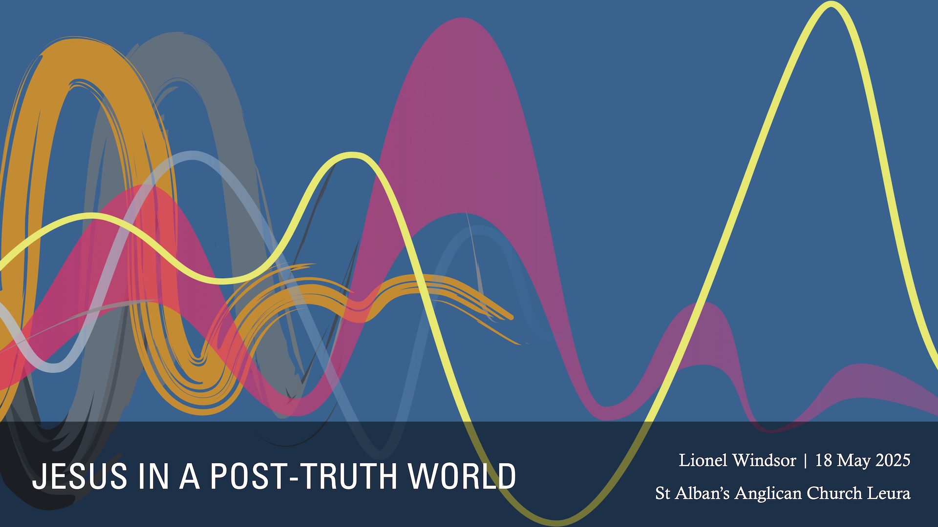 Jesus in a post-truth world: Audio