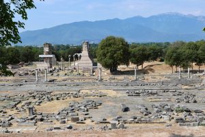 Overlooking the Roman Forum in Philippi from the North side