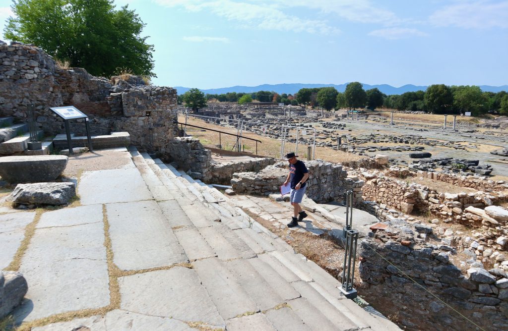 Walking up from Philippi towards the Acropolis