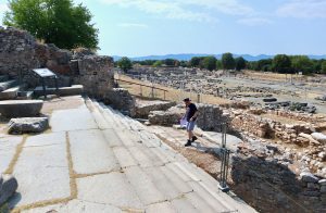 Walking up from Philippi towards the Acropolis