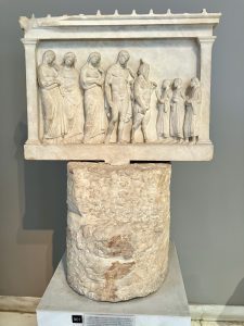 Nymphs and Pan, votive relief, Mount Penteli, Mid-4th C-BC, Athens National Archaeological Museum