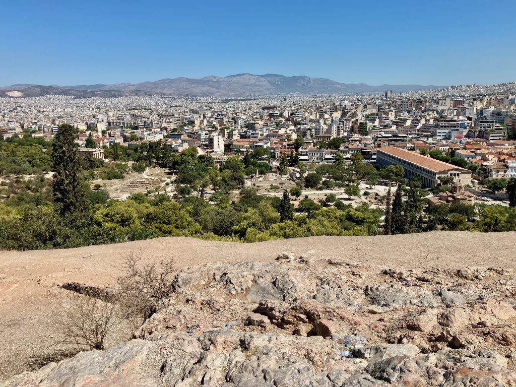 The Areopagus looking over the marketplace.