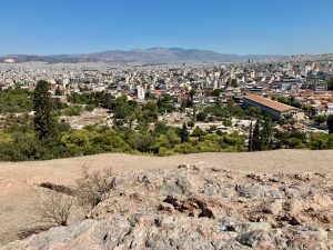 The Areopagus looking over the marketplace.