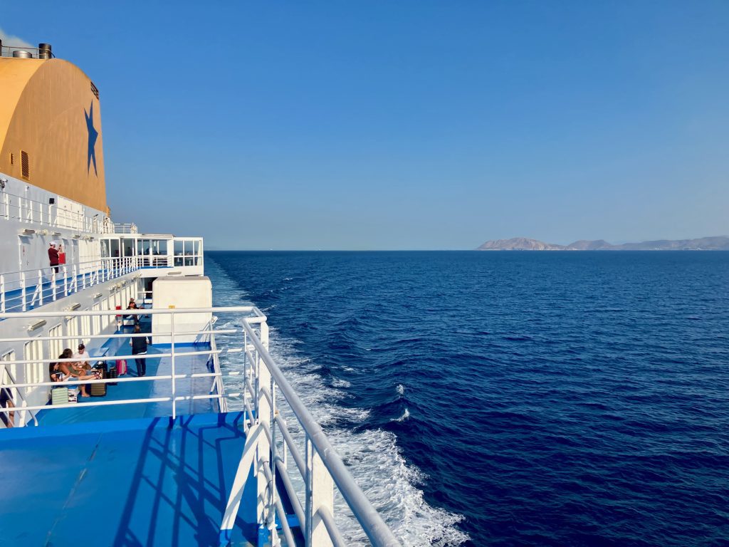 The Aegean Sea looking out over the Southern coast of Attica