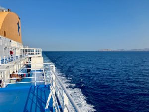 The Aegean Sea looking out over the Southern coast of Attica