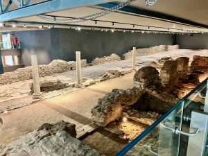 The Via Egnatia (with Byzantine ruins), Venizilou Metro Station, Thessaloniki