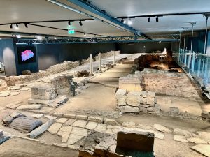 The Via Egnatia (with Byzantine ruins), Venizilou Metro Station, Thessaloniki