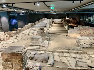 The Via Egnatia (with Byzantine ruins), Venizilou Metro Station, Thessaloniki