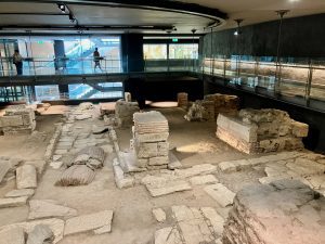 The Via Egnatia (with Byzantine ruins), Venizilou Metro Station, Thessaloniki
