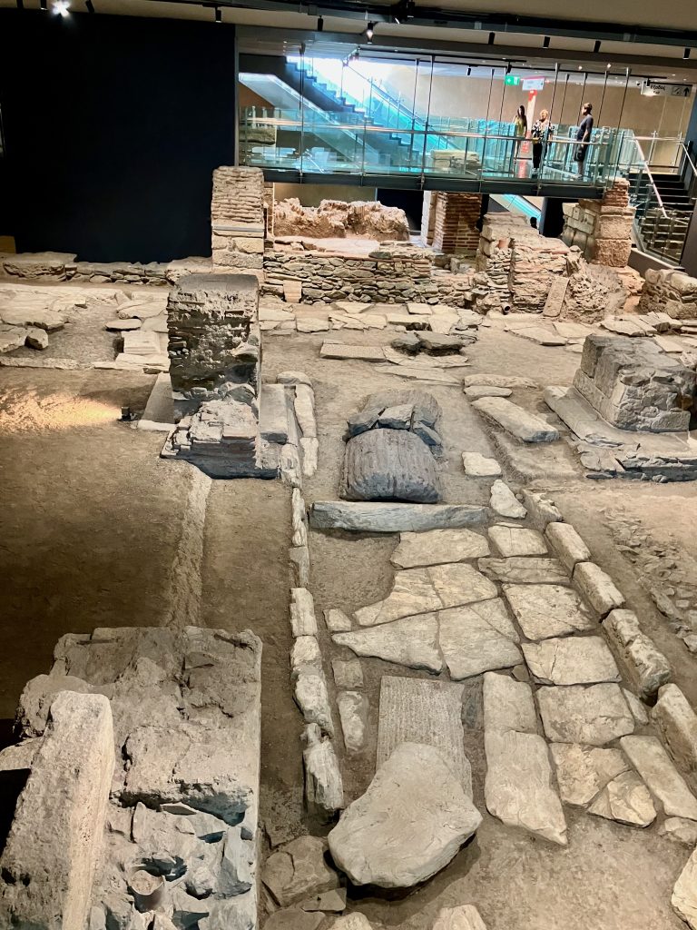 The Via Egnatia (with Byzantine ruins), Venizilou Metro Station, Thessaloniki
