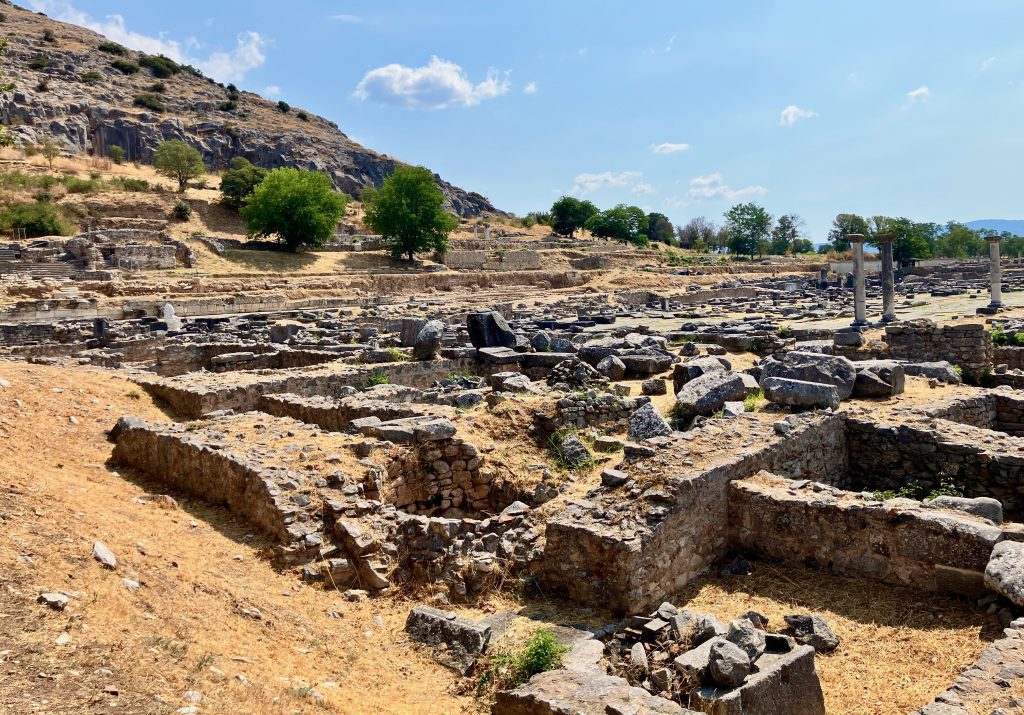 Overlooking the Roman Forum in Philippi from the South West