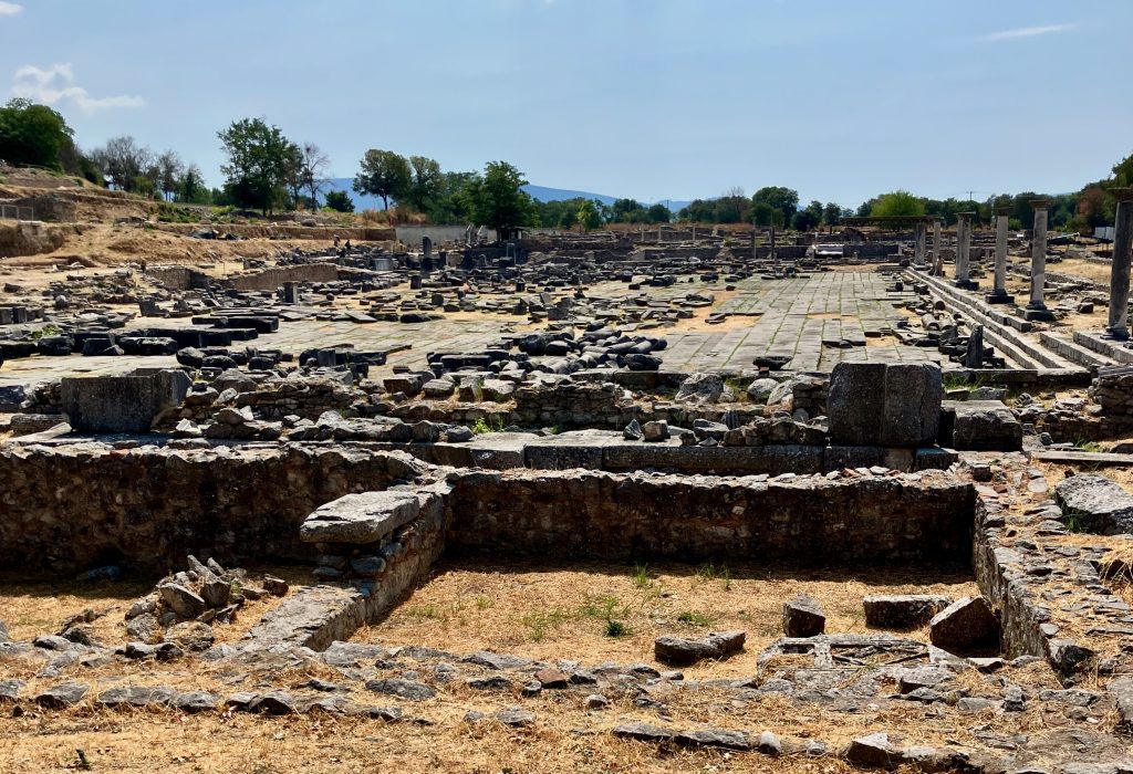 Overlooking the Roman Forum in Philippi from the West
