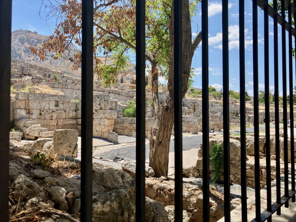 The North Market in ancient Corinth where Paul likely worked with Aquila
