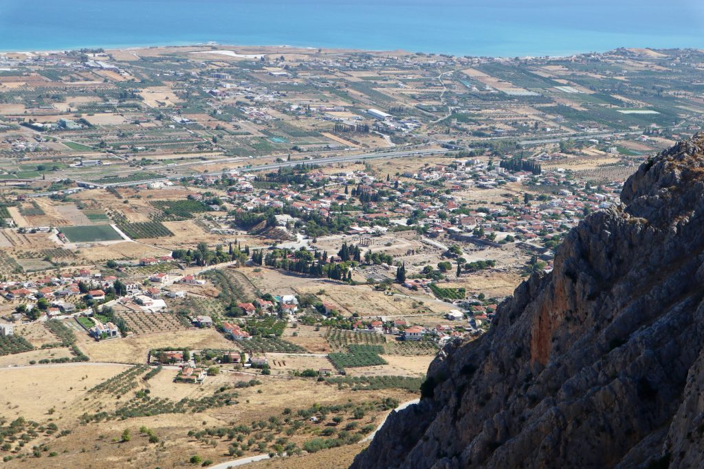 Ancient Corinth from the Acrocorinth