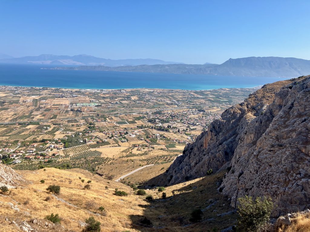 Ancient Corinth from the Acrocorinth