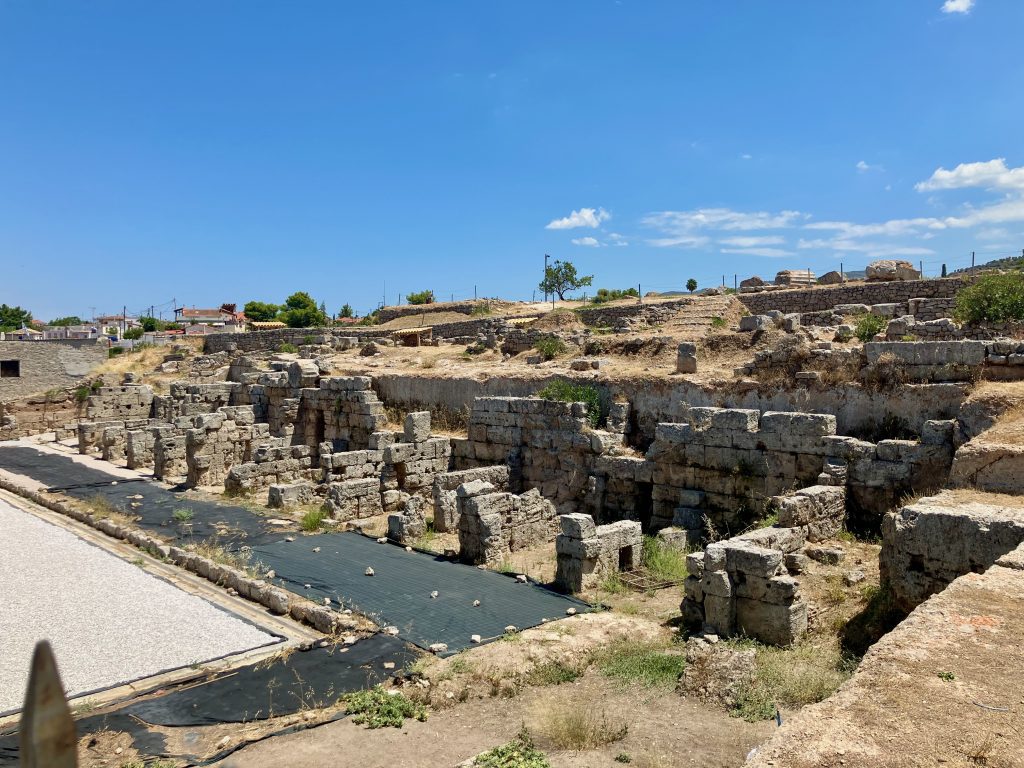 The North Market in ancient Corinth where Paul likely worked with Aquila