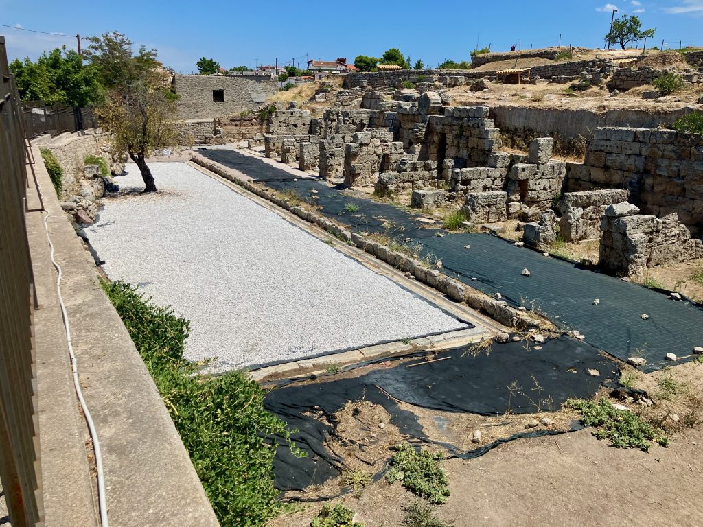 The North Market in ancient Corinth where Paul likely worked with Aquila