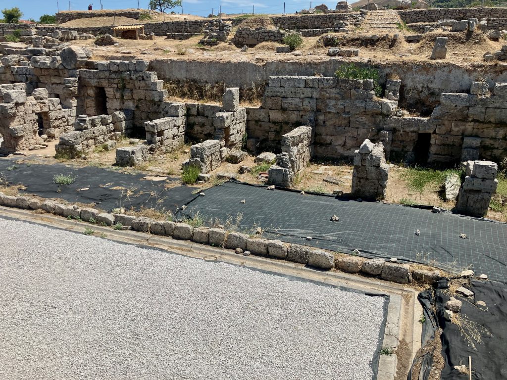 The North Market in ancient Corinth where Paul likely worked with Aquila