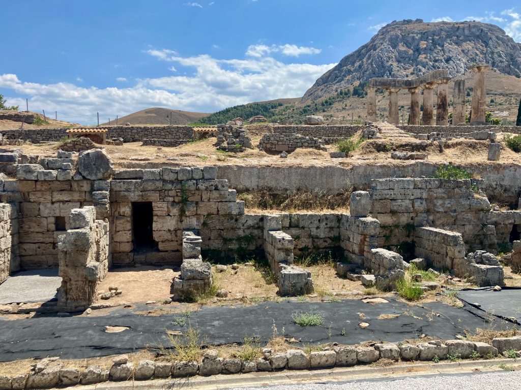 The North Market in ancient Corinth where Paul likely worked with Aquila