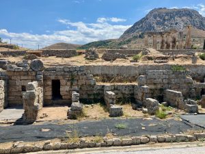 The North Market in ancient Corinth where Paul likely worked with Aquila