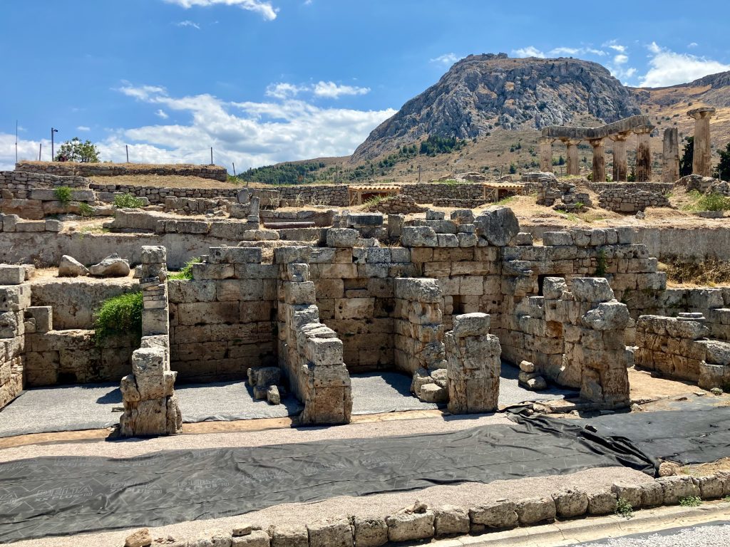 The North Market in ancient Corinth where Paul likely worked with Aquila
