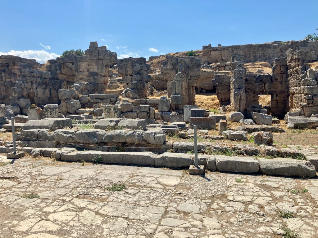 The North Basilica, a possible site for the tribunal before which Paul appeared in Corinth