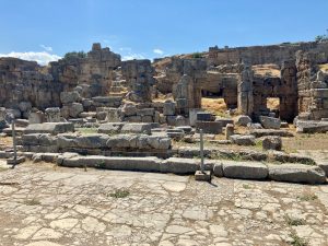 The North Basilica, a possible site for the tribunal before which Paul appeared in Corinth