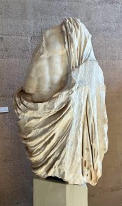 A statue of Jupiter or the deified Julius Caesar from the 1st Century AD, Museum of Ancient Corinth