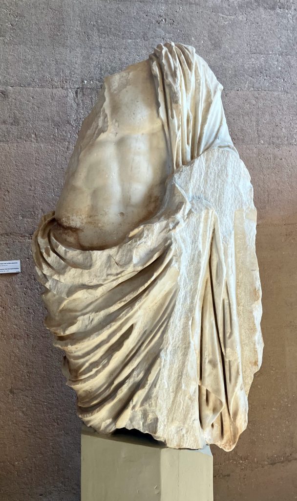 A statue of Jupiter or the deified Julius Caesar from the 1st Century AD, Museum of Ancient Corinth